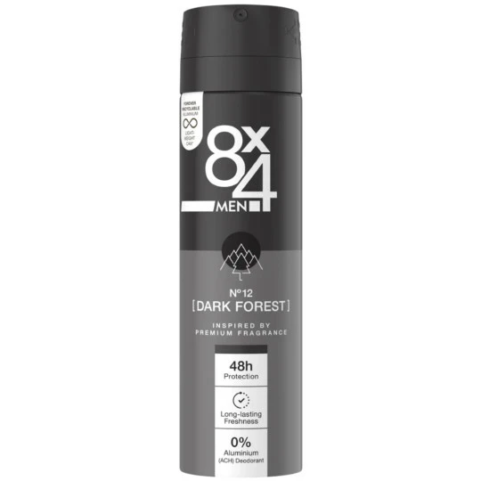 8x4 Men Deospray No.12 Dark Forest 150ML 1 8x4 Men Deospray No.12 Dark Forest 150ML