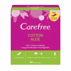 Carefree Cotton Feel Aloe Slipeinlagen 56ST
