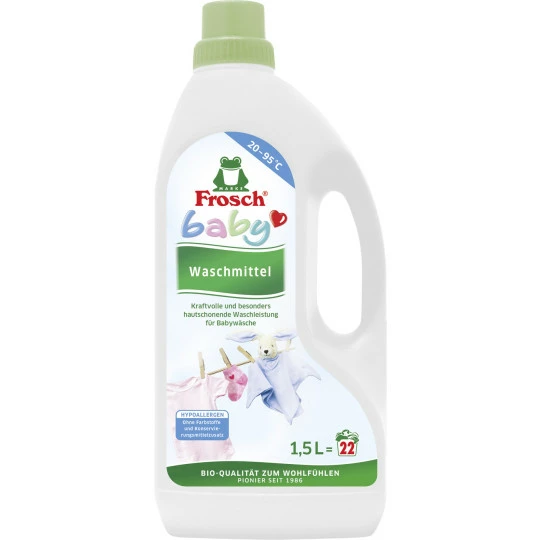 Frosch Baby Waschmittel Flüssig 1,5L 22WL 1 Frosch Baby Waschmittel Flüssig 1,5L 22WL