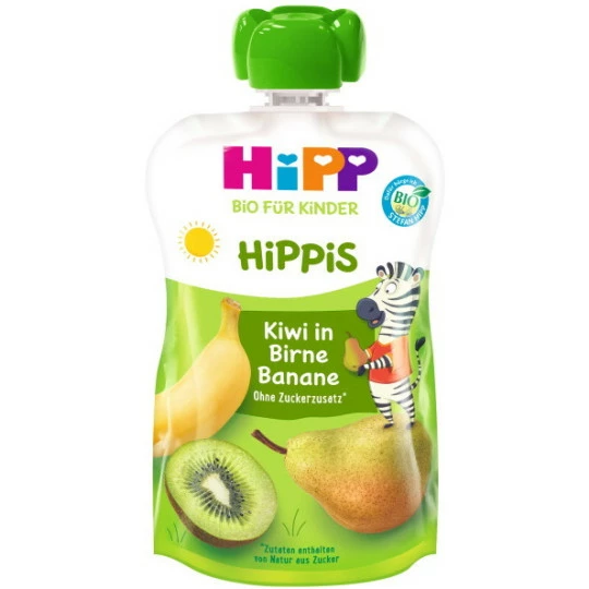 Bio Hippis Kiwi In Birne-Banane 100G 1 Bio Hippis Kiwi In Birne-Banane 100G