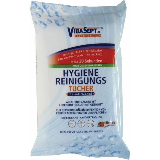 Vibasept Hygiene Reinigungstücher 40ST 1 Vibasept Hygiene Reinigungstücher 40ST